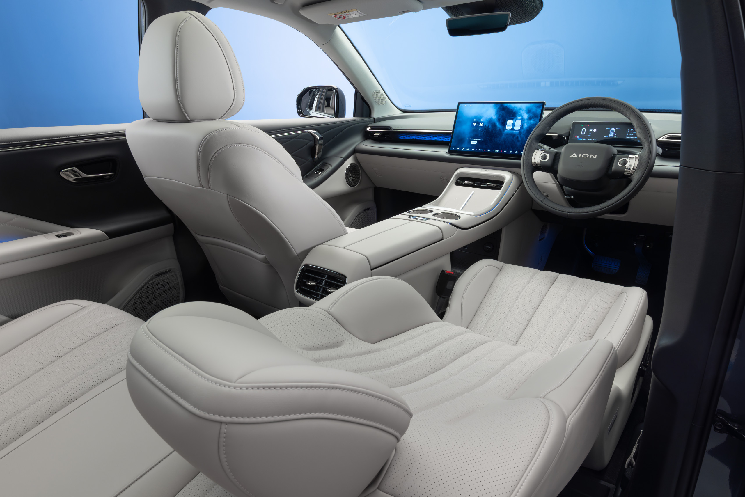Seats are designed to fully recline