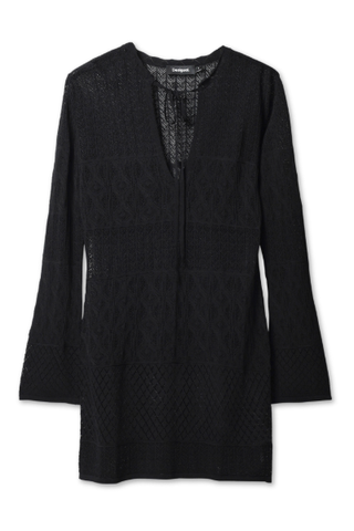 Desigual El Cairo Long Sleeve Cover-Up Dress (Was $159) 