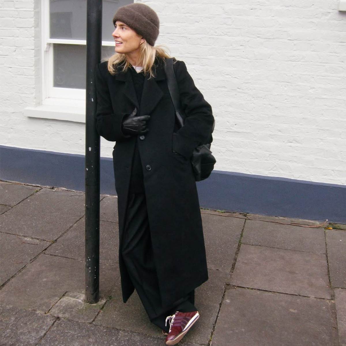 Lucy Williams wearing Adidas in London.