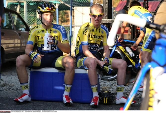 Jesper Hansen and Pawel Poljanski (Tinkoff-Saxo)