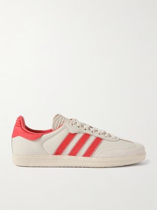 ADIDAS ORIGINALS, + Humanrace Samba Suede-Trimmed Leather Sneakers