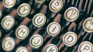 Typewriter fonts - A close up of a typewriter
