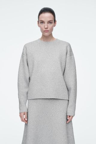 Oversized Sparkly Merino Wool Jumper