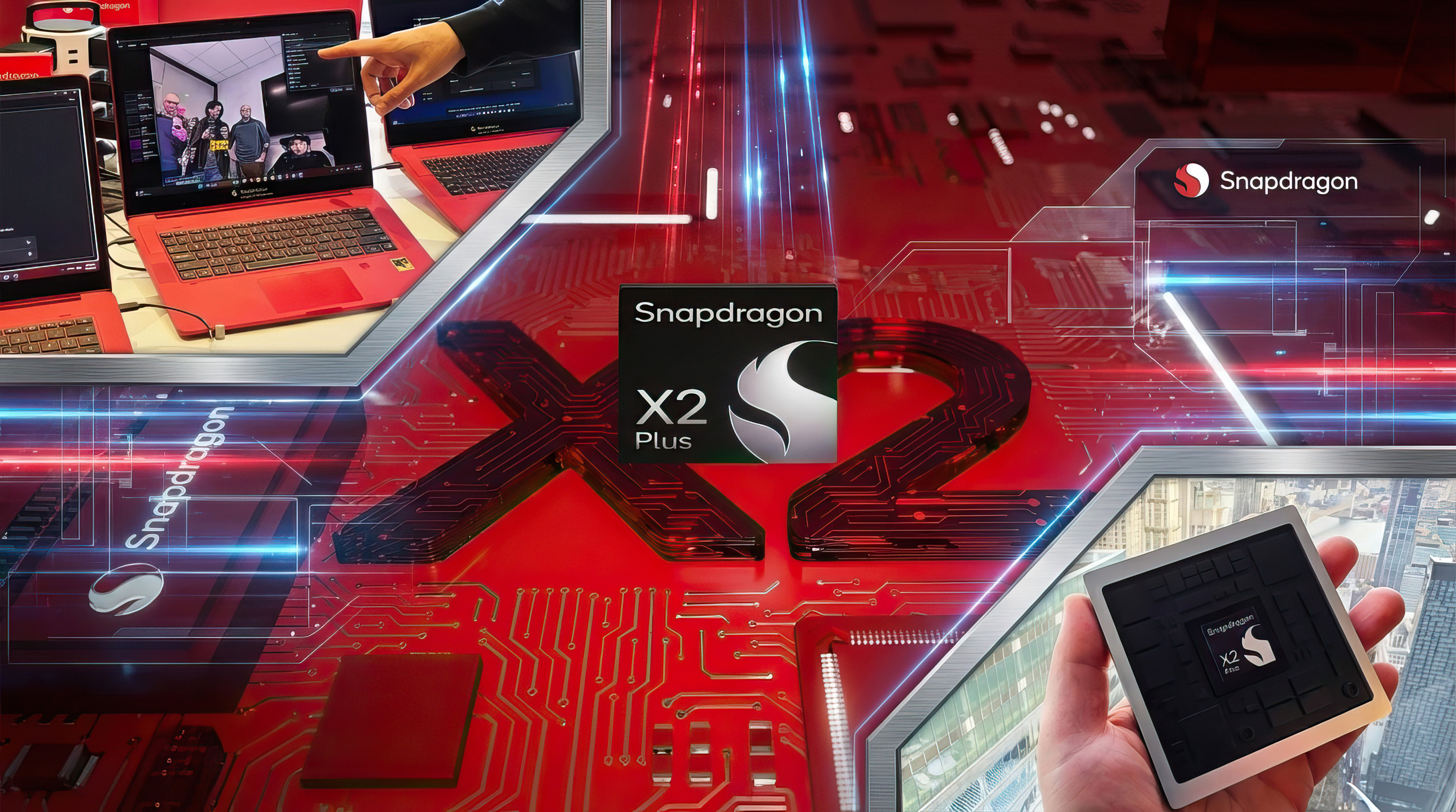 Image highlighting the Snapdragon X2 Plus processor.