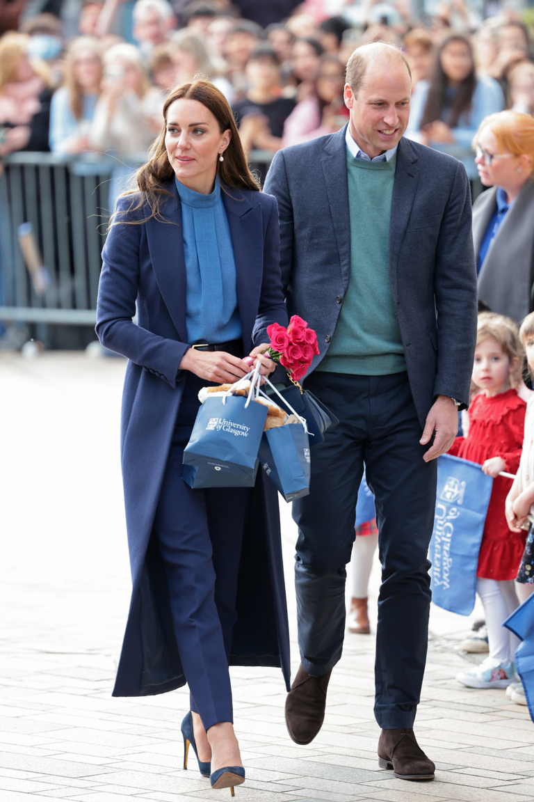 Where to shop Kate Middleton's blue Cefinn blouse | Marie Claire UK