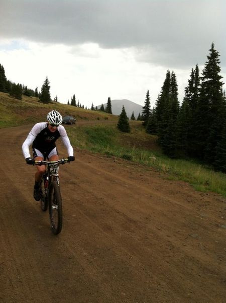 Michael Weiss on the final climb over the continental divide near Boreas Pass