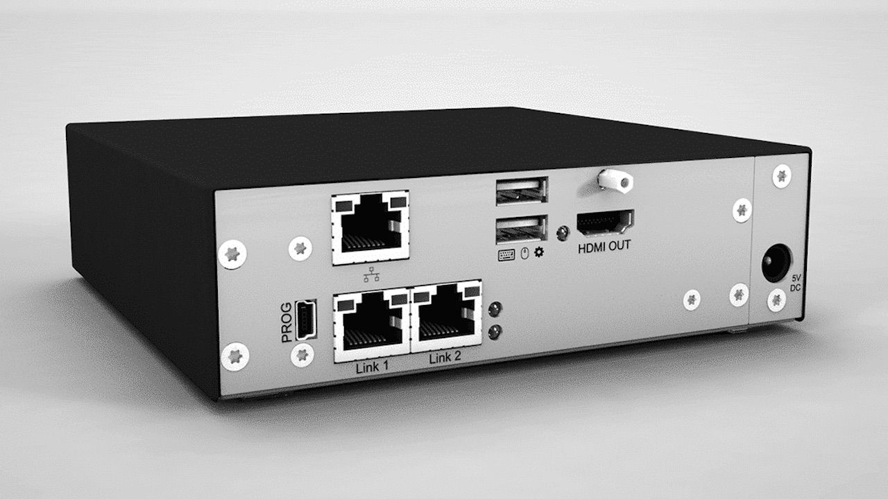 IHSE's R488 Secure IP Remote Access (SIRA) Gateway for KVM (keyboard, video, and mouse)