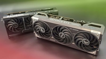 AMD RX 9070 XT and Nvidia RTX 5070 Ti graphics cards from Asus