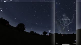 Stellarium web and mobile screenshots