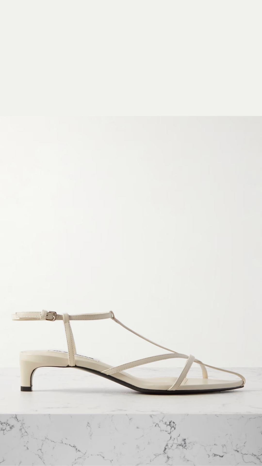 JIL SANDER, Leather Slingback Sandals