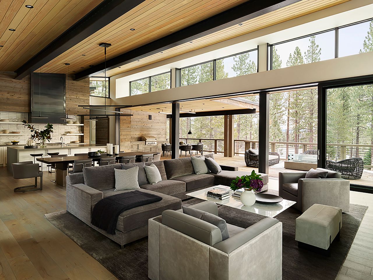 This mountain home has refined style and year-round luxury