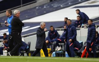 Jose Mourinho reacted furiously after Newcastle were awarded a last-gasp penalty