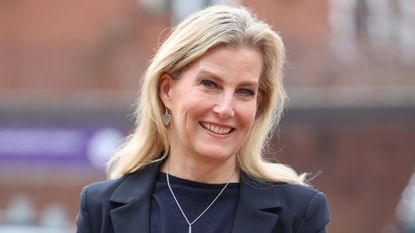 Sophie, Duchess of Edinburgh smiles as she arrives at the All England Open Badminton Championships 