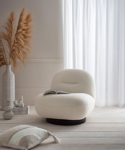 Living room trends 2023 Boucle armchair 