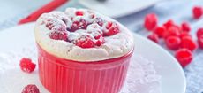 Raspberry-and-almond sponge pudding