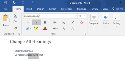 Change Header Font Ms Word