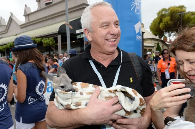 Greg Lemond is a special guest at the Tour Down Under