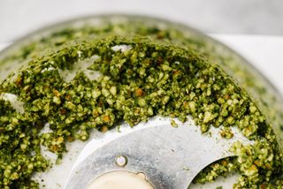 Healthy salad dressings: Chimichurri in a blender