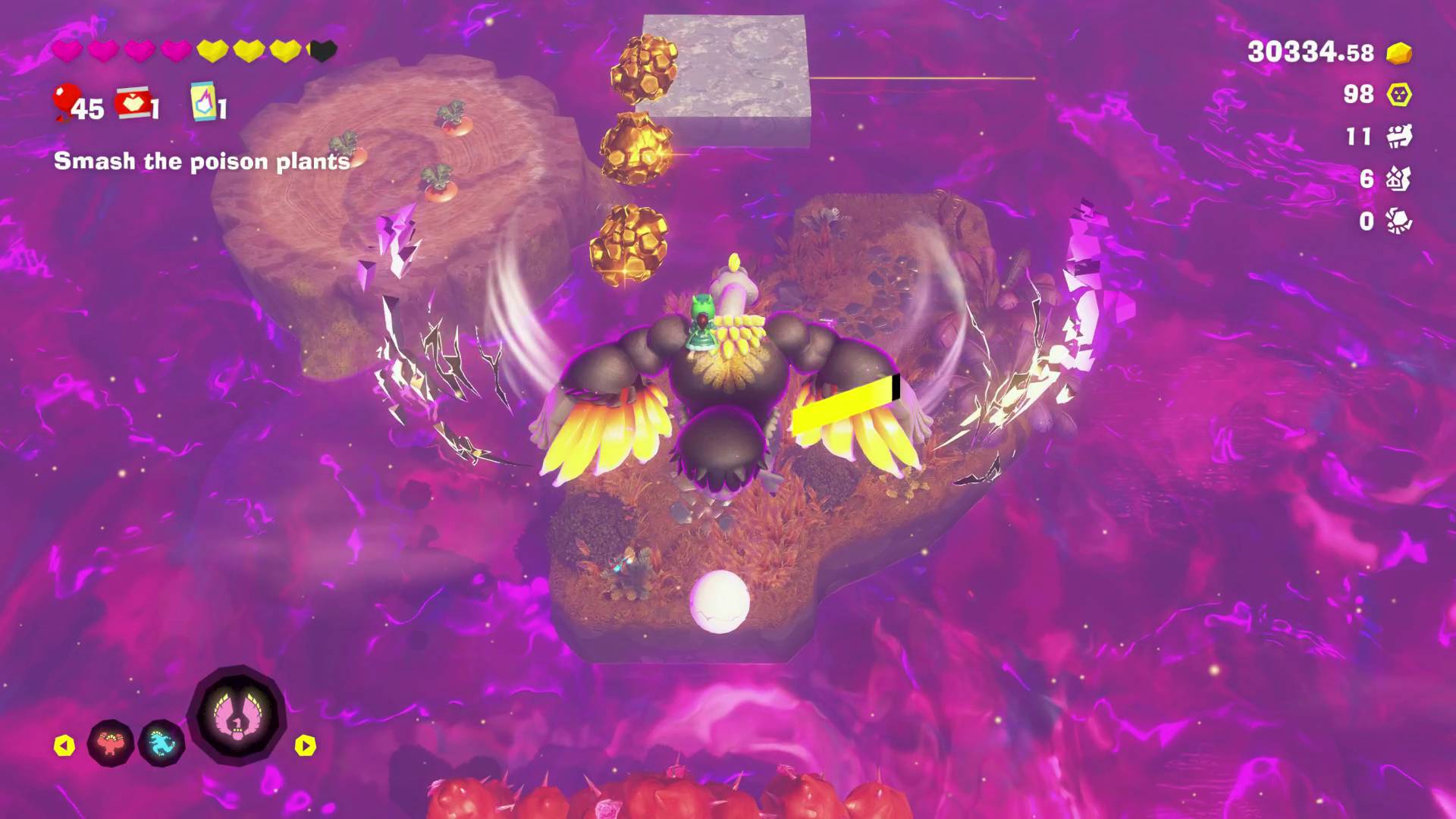 Donkey Kong Bananza forest layer