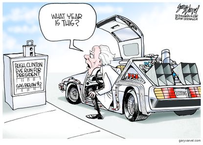 Editorial cartoon U.S. GOP gas prices