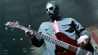  Bassist Paul Gray of Slipknot, seen here performing in concert at the Freeman Coliseum March 1, 2009 in San Antonio, Texas