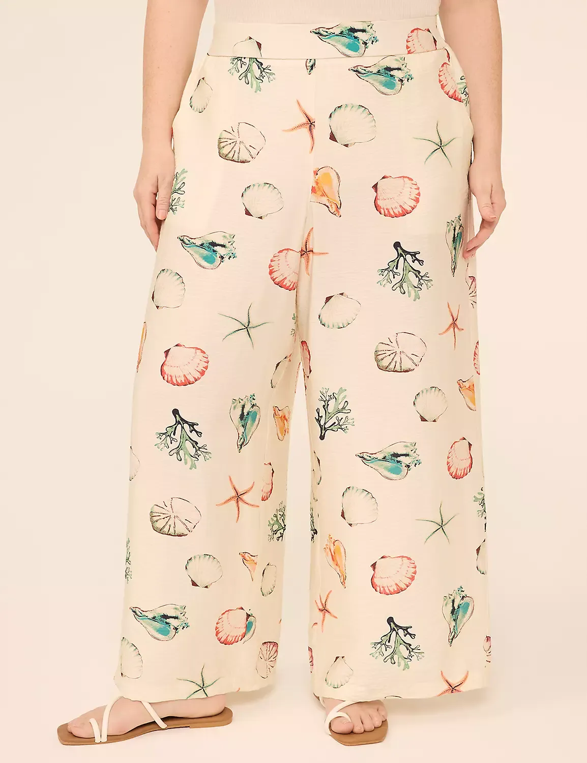 Lane Bryant, Pull-On High-Rise Flowy Wide Leg Pants (Were $90)