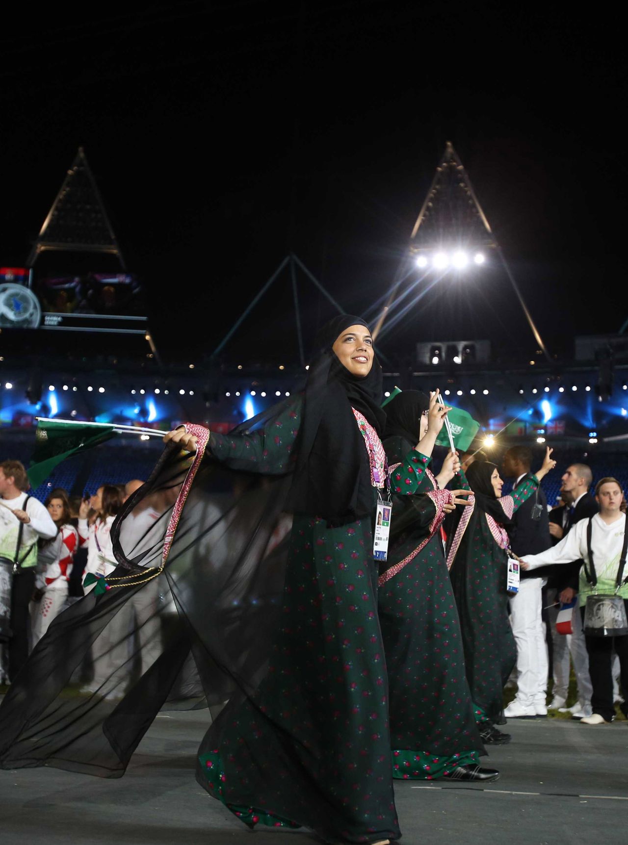 Saudi Arabia female athletes opening ceremony