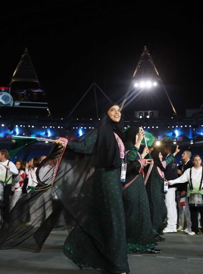 Saudi Arabia female athletes opening ceremony
