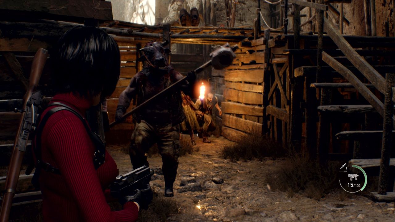 Screenshot of the Resident Evil 4: Separate Ways preview video.