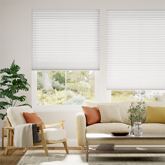 Double DuoLight Arctic White Thermal Blind from Blinds2Go