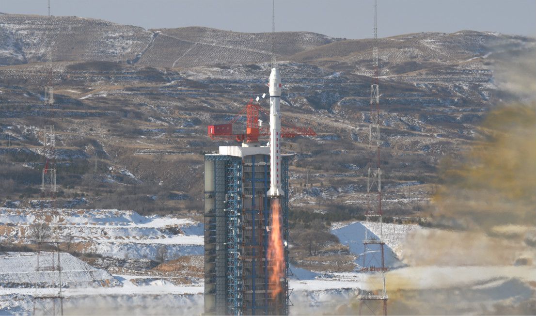 A Chinese Long March 2D rocket launched four satellites, two for China and two for Argentinian company Satellogic, into orbit from the Taiyun Satellite Launch Center on Jan. 15, 2020.