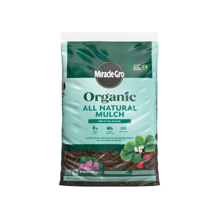 A pack of all natural gardening mulch