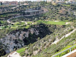 Best not to be short on the par-3 7th at Aphrodite Hills