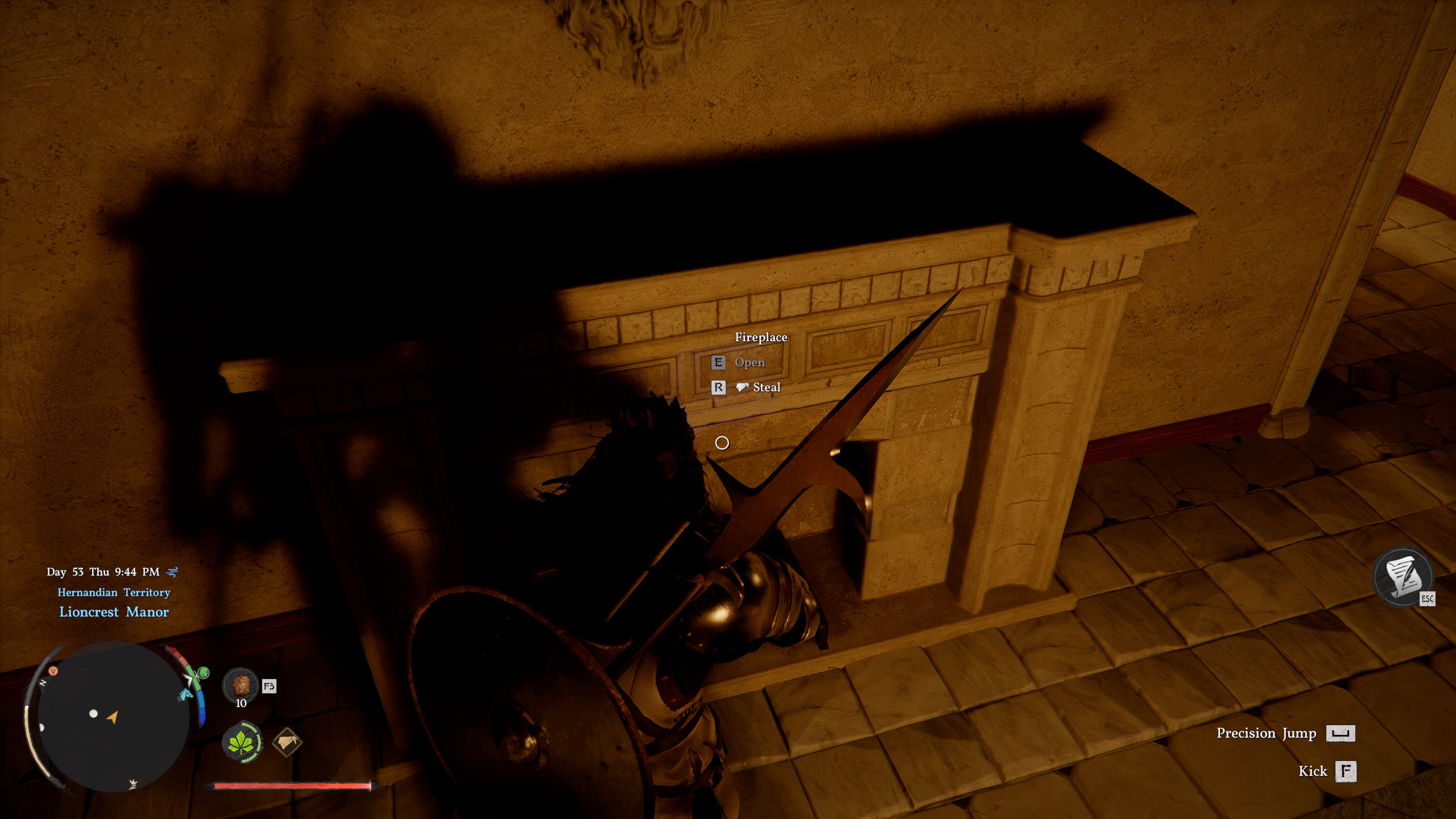 Crimson Desert gold bar in chimney