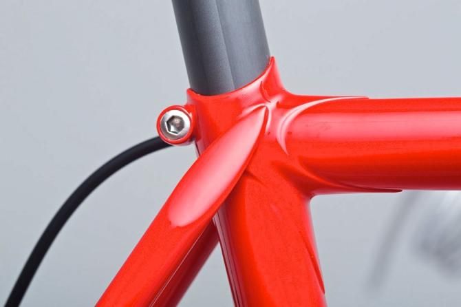 Steel lugs and tubing come together to create a classically styled bike