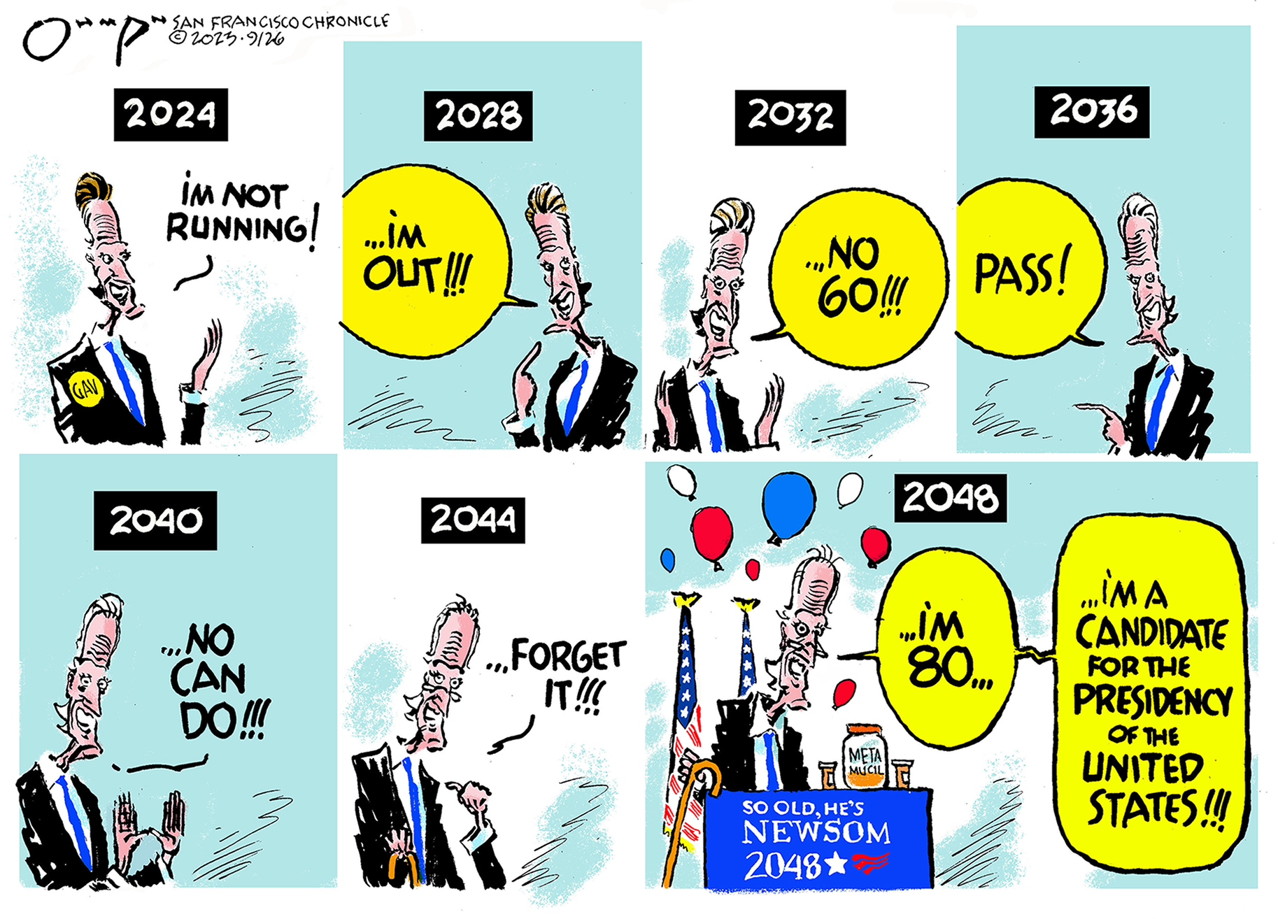  Today's political cartoons - October 7, 2023 