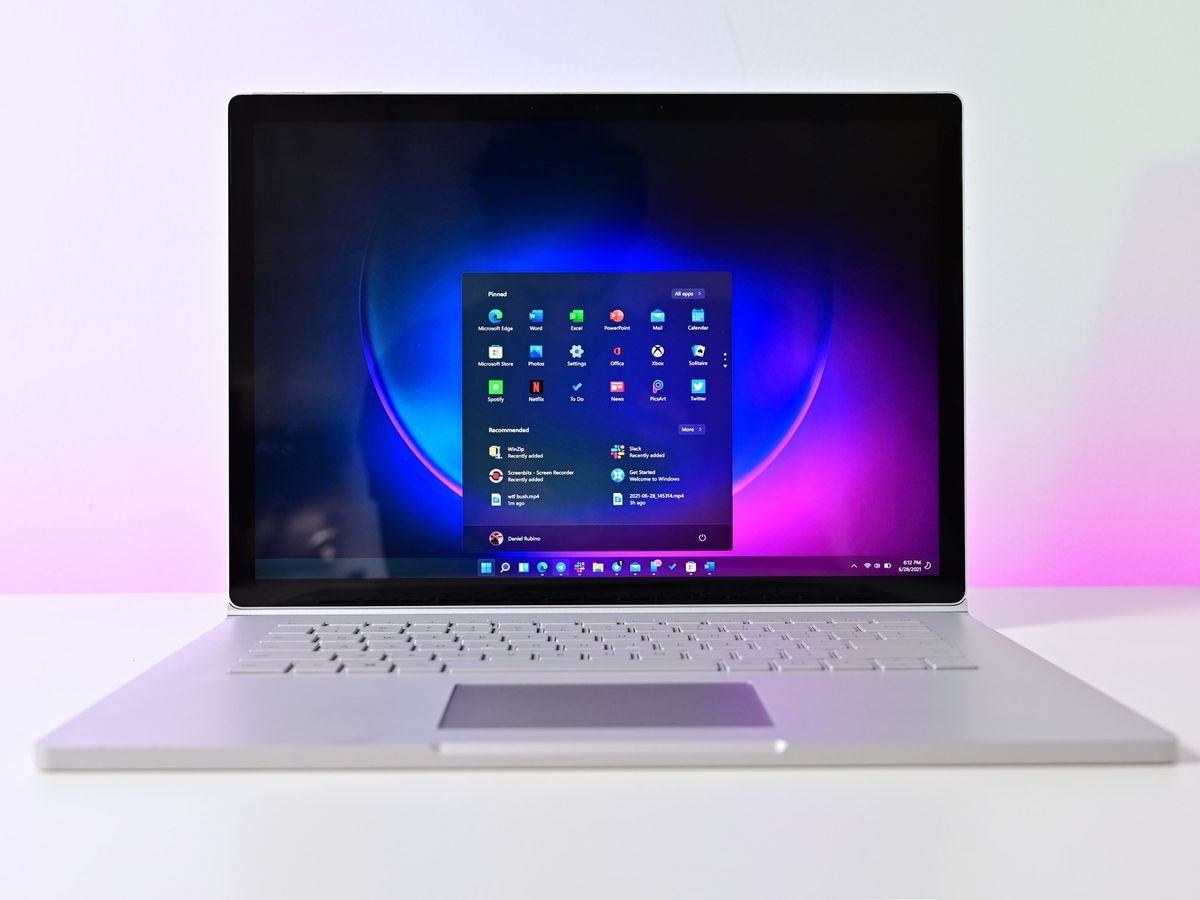 Windows 11 Start Hero Surface Book