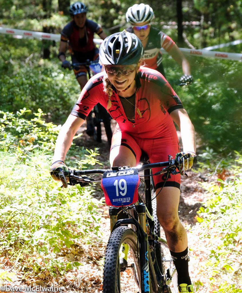 Laura Slavin (Elite Endurance) was having fun out on the course