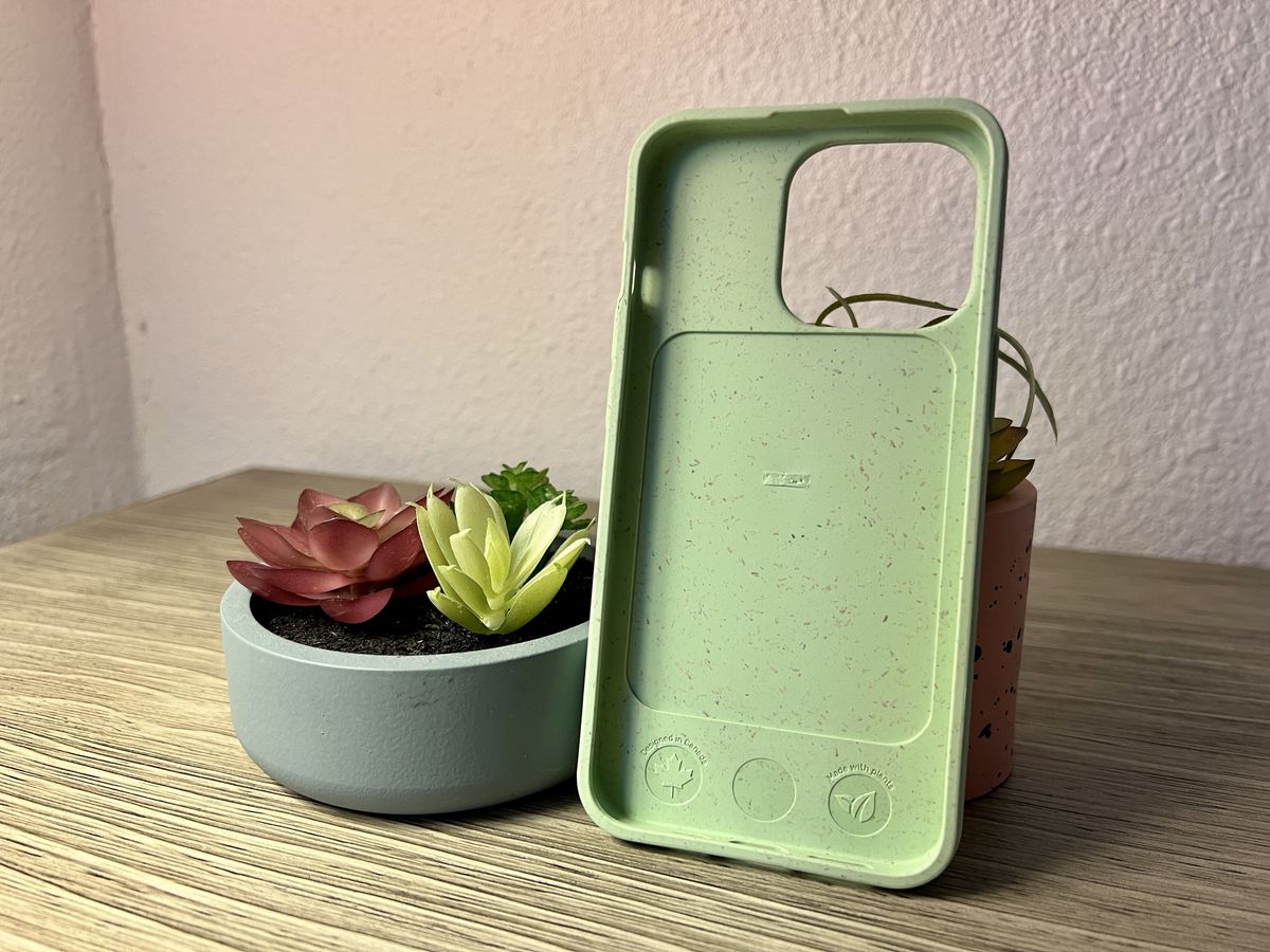 Pela Sage Green Hearts Iphone 13 Pro Case Empty