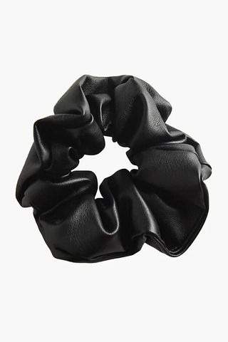 leather scrunchie