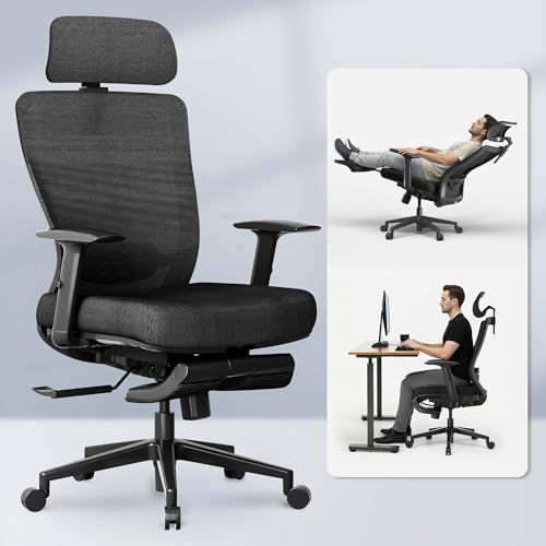 OC3 Cloud Ergonomic Office Chair With Footrest