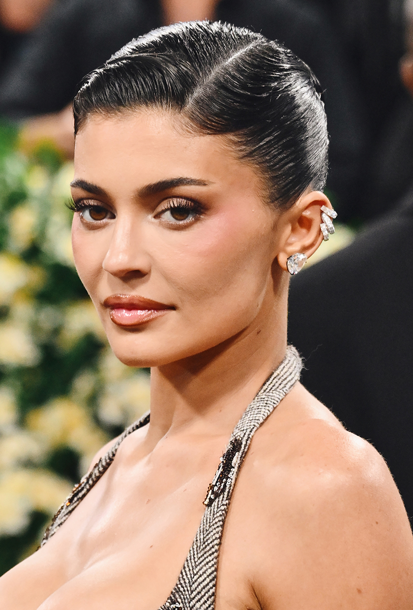 Kylie Jenner with victory rolls hairstyle at Met Gala 2025