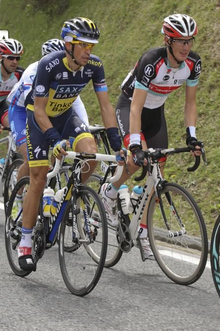 Alberto Contador (Team Saxo-Tinkoff) and Andy Schleck (RadioShack Leopard)