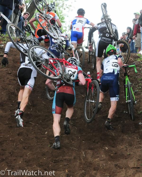 The run-up got quite busy at times