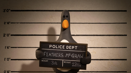 Feathers McGraw in Wallace & Gromit Vengeance Most Fowl.