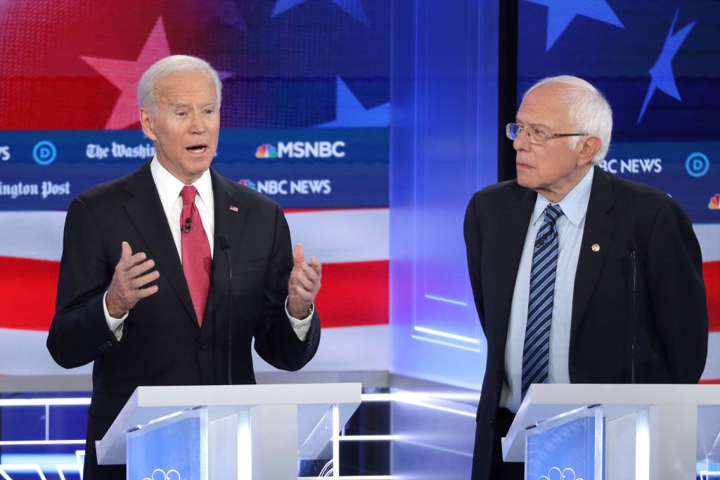 Joe Biden and Bernie Sanders.