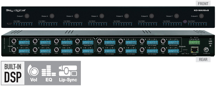 Key Digital Releases Audio Matrix Switcher with DSP