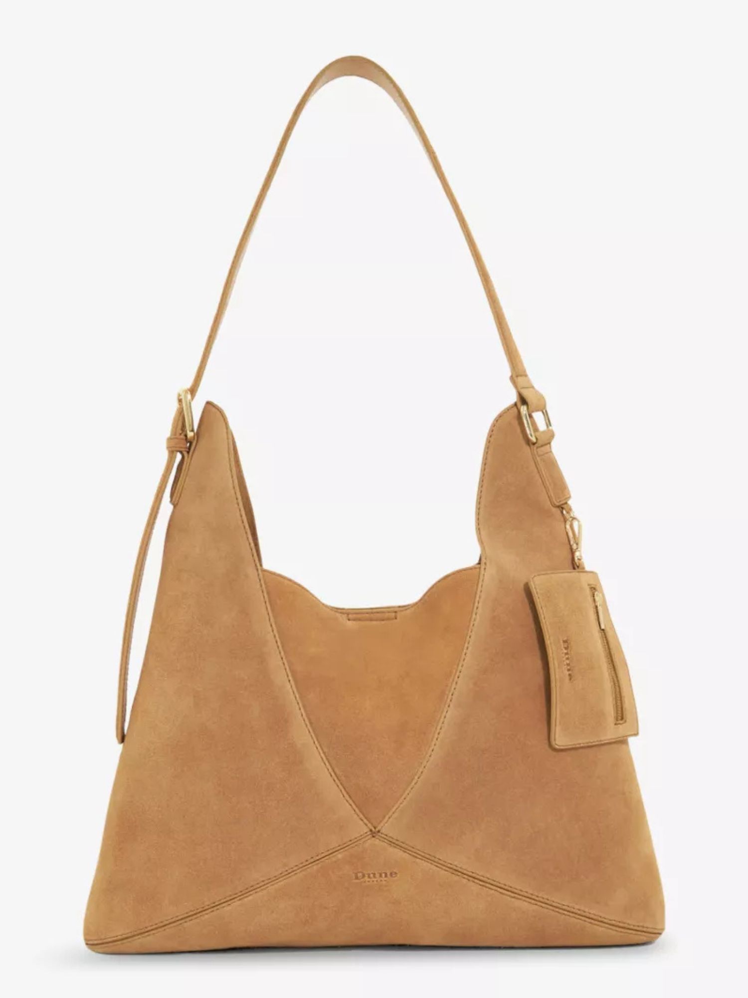 Dune Dearest Tan Suede Tote