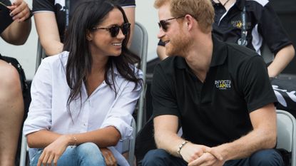 Meghan Markle and Prince Harry appear together at the wheelchair tennis on day 3 of the Invictus Games Toronto 2017 on September 25, 2017 in Toronto, Canada. The Games use the power of sport to inspire recovery, support rehabilitation and generate a wider understanding and respect for the Armed Forces
