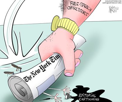 Editorial Cartoon U.S. New York Times Cartoonists Free Speech